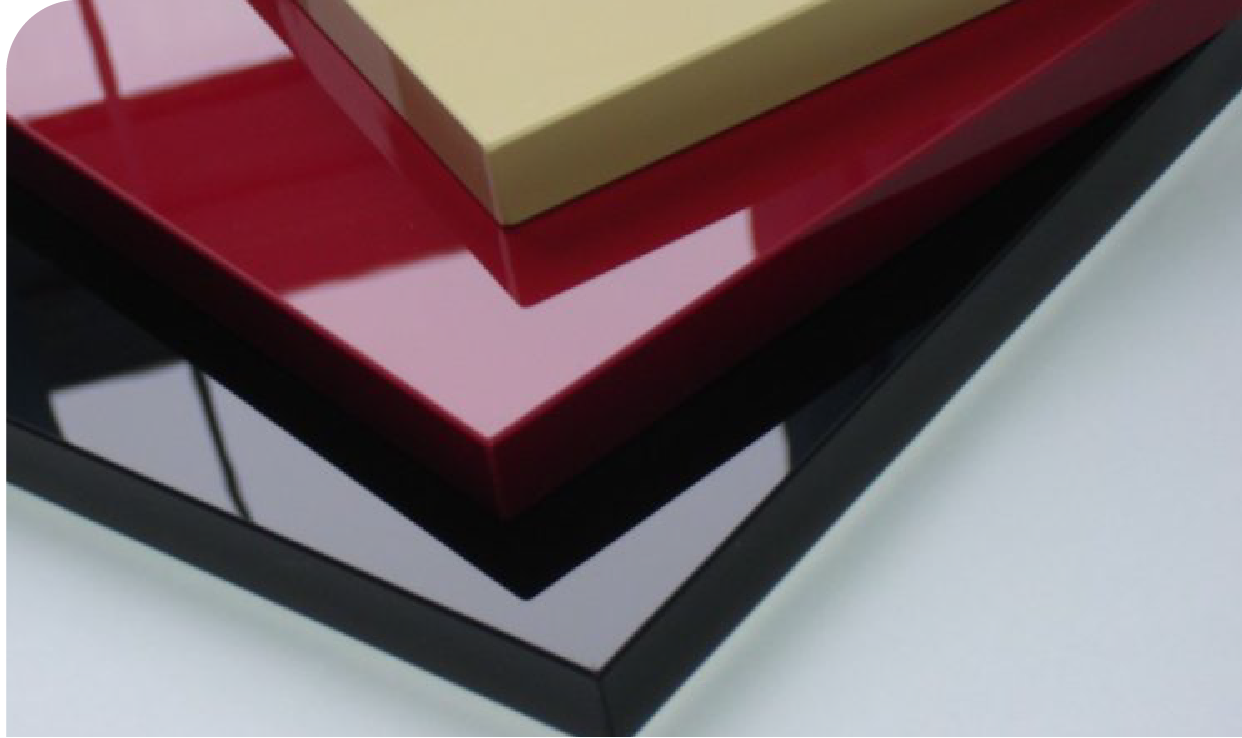 Acrylic is a popular cabinet material in malaysia.
