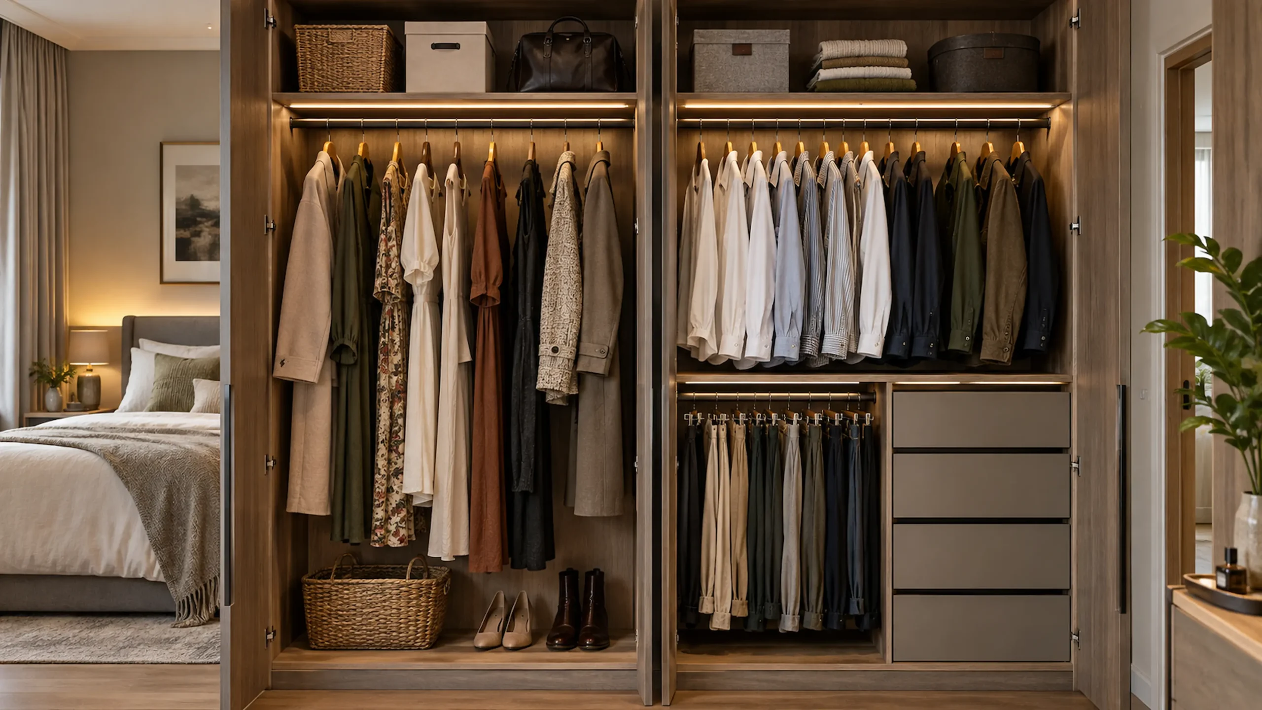 Wardrobe Design Malaysia hanging zones