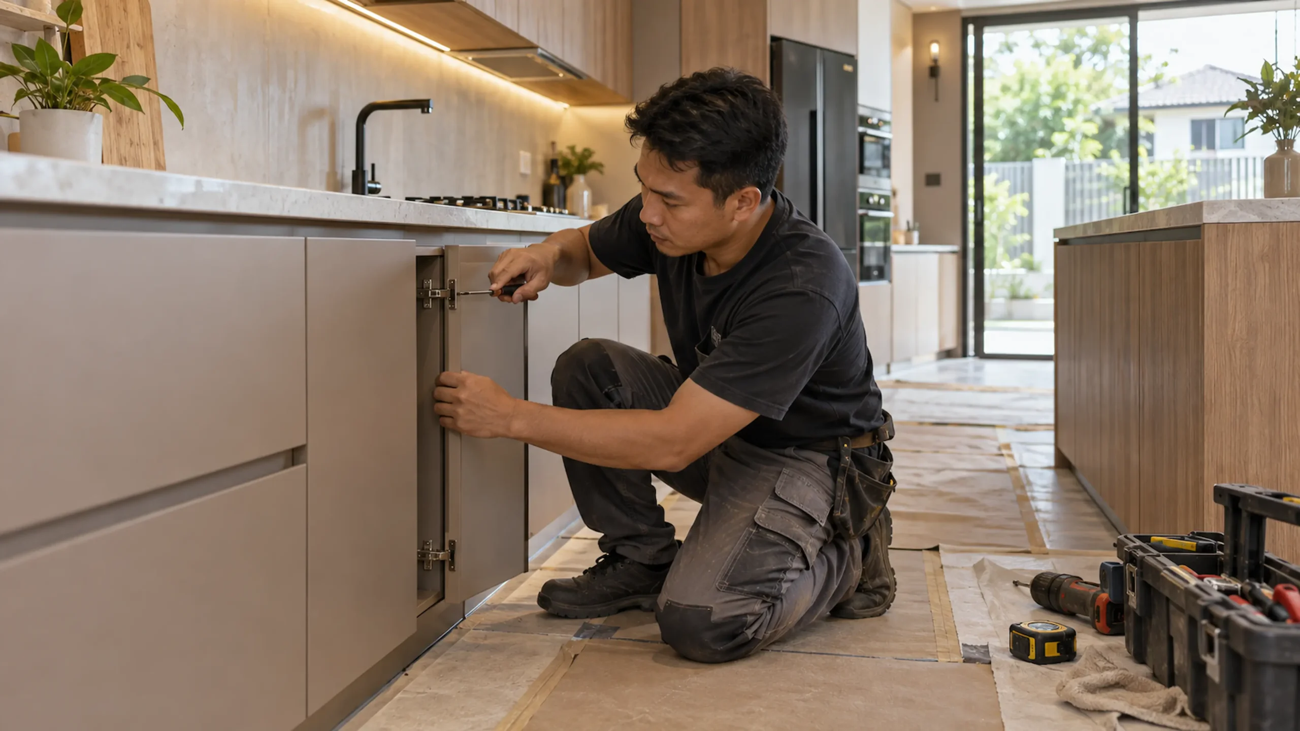 Kitchen Cabinet Maker installation in Puchong